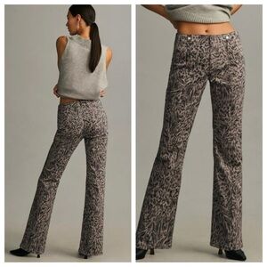 Pilcro Demilune Utility Pants Wide Leg Straight Bottoms Printed Anthropologie
